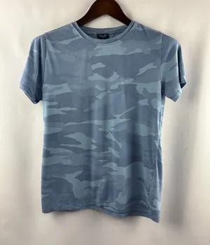 Women’s Splendid Small Grayish Blue Camo T-Shirt thumbnail 1