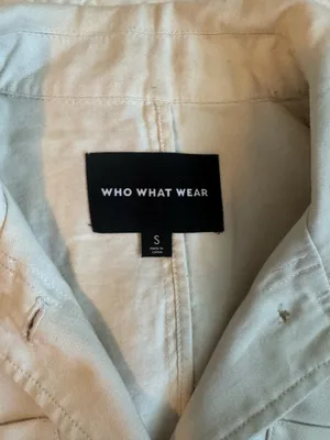 Who What Wear Beige Button Up Shirt thumbnail 3