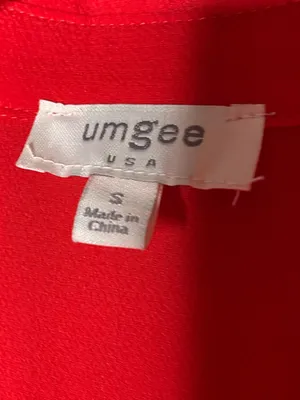 Umgee Tiered Flutter Sleeve Midi Dress Tomato Red Boho Cottagecore Casual S thumbnail 5