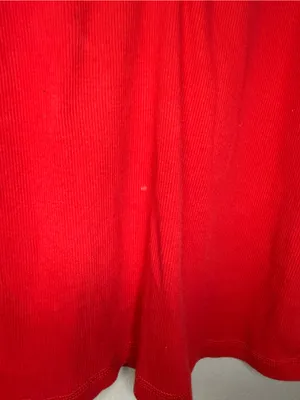 Y2K Hollister Red Long Sleeve Henley Top Embroidered Logo Women’s Size Large thumbnail 4