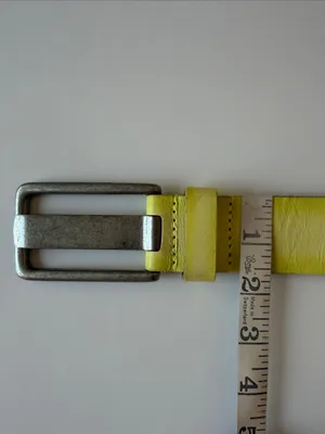 We The Free buff leather Jona belt, yellow, size S/M thumbnail 4