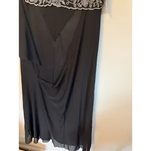 Pisarro Night Short Sleeve Long Beaded Gown Black Sz 10 NEW READ thumbnail 11