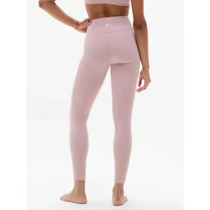 Athleta M Intuition Ultra High Rise Cotton Legging Pebble Pink Medium Regular thumbnail 3