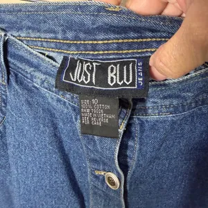 Just Blu Jeans Womens Blue Denim Button Front Maxi Skirt Size 10 High Rise 90s thumbnail 4