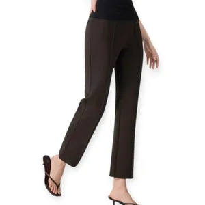 NWT OGL Ponte Wrinkle Resistant High Rise Cropped Flare Leg Travel Pants Small thumbnail 2