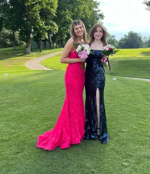 Hot Pink Prom/Formal Dress thumbnail 4