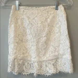 White Lace Mini Skirt thumbnail 1