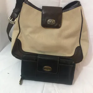 1. State Vintage Fossil purse with wallet thumbnail 1