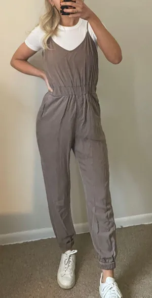 Thread and Supply Khaki Cargo Jumpsuit thumbnail 2