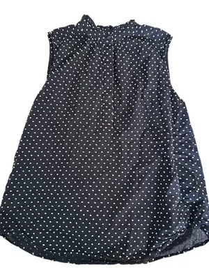 Ann Taylor Sleeveless Polka Dot Top thumbnail 1