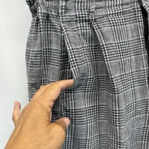 Gitano Plaid Pants 80s Sz 16 Waist 30” To 34” Grunge Academic Paperbag Baggy thumbnail 4