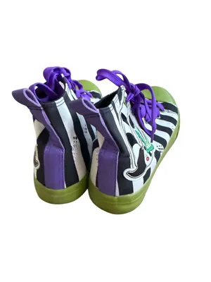 BEETLEJUICE Women’s Sand Monster Striped High Top Sneakers Size 7 thumbnail 5