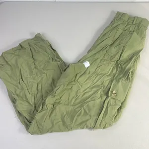 RTR Ramy Brook Women's Emil Pants sz 6 olive wide leg cargo solid green pockets thumbnail 8