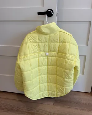 Target Yellow JoyLab Quilted Puffer Jacket Medium thumbnail 2