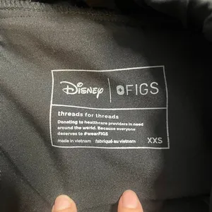 Disney x FIGS Zamorra Jogger Scrub‎ Pants Black Mickey Mouse Women XXS Limited thumbnail 2