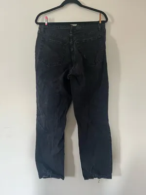 Abercrombie & Fitch Black Distressed Jeans 30 The 90s Straight Ultra High Rise thumbnail 4