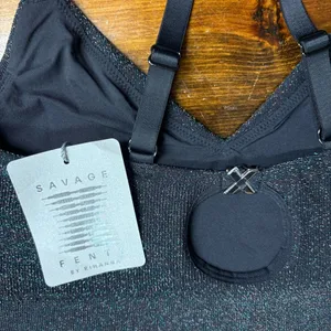 Savage X Fenty Black Bawdy Double Knit Bralette Size‎ 1X thumbnail 6