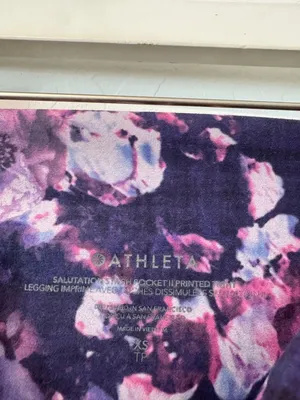 Athleta‎ Matching Set Size XS Floral Leggings Sports Bra Outfit Soft Bloomcore thumbnail 10
