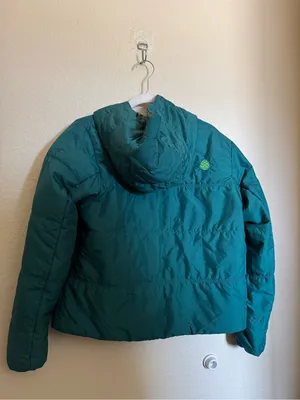 Stio East Butte Insulated Puffer Jacket Sz M Teal Green Outdoor Winter Hood thumbnail 5