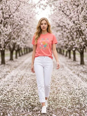 Gildan Women’s Coral Silk Premium Quality “ Be The Reason Someone Smiles” T-shirt Sz XL thumbnail 2
