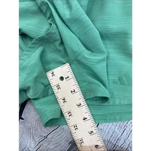Adidas Women's Pacer Woven High Rise 3" Training Shorts Green Large 3” thumbnail 15