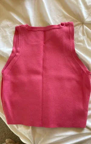 ZARA Hot Pink Crop Top thumbnail 2