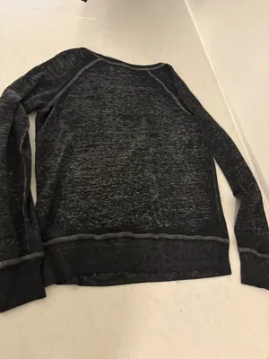 Baylor Bears Sweatshirt Women's Small Charcoal Gray Blue 84 Long Sleeve Boatneck thumbnail 3