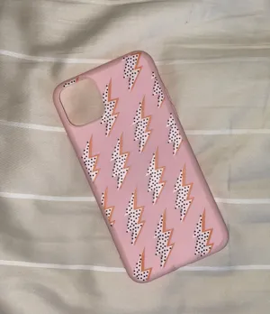 pink lightning bolt phone case thumbnail 1