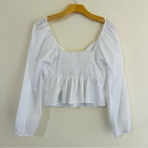 Abercrombie & Fitch Babydoll Poplin Blouse thumbnail 7