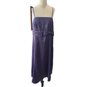 Vintage 80s Madison Leigh Eggplant Purple Sleeveless Dress Size 14 NWT Deadstock thumbnail 12