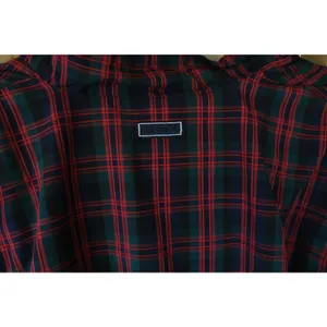 Liz Golf Women's Retro Half Zip Windbreaker Jacket Size Large Plaid Red Green thumbnail 6