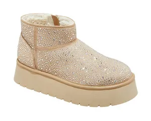 NWT wild fable Missy Platform Booties with Memory Foam Insole Beige Brown 8M thumbnail 1
