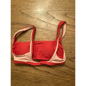 Women’s Bikini Swim Top Red/Pink Solid Lined Strap Size XS Regular thumbnail 4