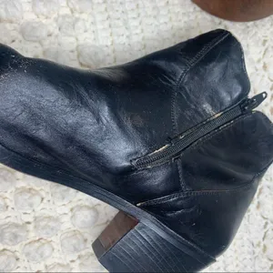 THE WILD PAIR VINTAGE Women's Western Cowgirl Leather Heeled Boots Black 9.5 W thumbnail 13