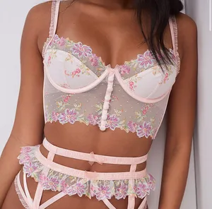 For Love And Lemons April Bloom Bra Top thumbnail 1