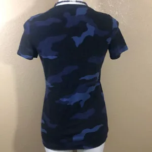 PINK blue black camo short sleeve T-shirt thumbnail 5