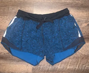 Lululemon Hotty Hot Short Mini Park Lace Multi Black and Blue Size 8 thumbnail 1