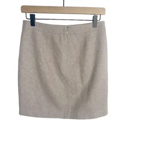 J.Crew factory tan wool blend mini skirt size 00 thumbnail 5