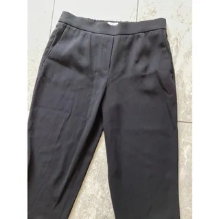 Aritzia Babaton Black Crepe Cohen Tapered Ankle Trouser Pants High Rise 8 thumbnail 3