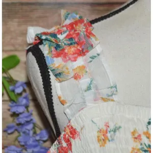 NWT Maurices Floral Smocked Tiered Ruffle Sleeveless Midi Dress Size XL Cottage thumbnail 4