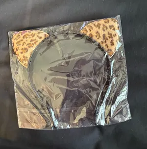 Leopard Print Cat Ear Headband thumbnail 1