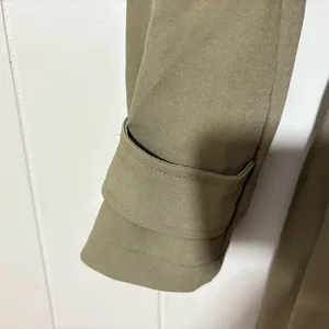 Avec Les Filles Stretch Crepe Double Breasted Trench Coat Olive XS thumbnail 7