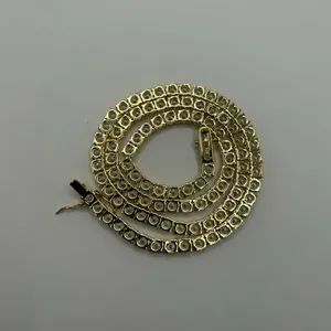 Moissanite Gold Tennis Chain Miami Iced Out Necklace VVS1 5mm 20 Inch Brand New thumbnail 3