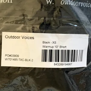 NWT Outdoor Voices Warmup 10" Bike Shorts‎ in Black thumbnail 7