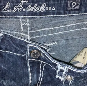 L.A. Idol USA Blue Bootcut Denim Jeans (Women's SZ 9) Actual 31X33 thumbnail 11