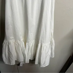 Alamour the‎ Label Katina Poplin Bustier Puff Sleeves Ruffle White Midi Dress thumbnail 5