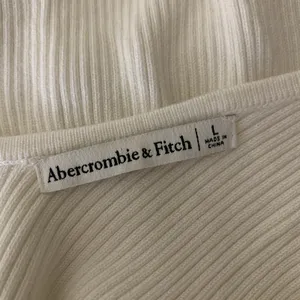 Abercrombie Fitch White‎ Ribbed Tank Top Slim Fit Basic Layering Large thumbnail 3