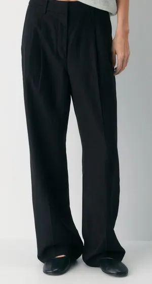 Aritzia x Wilfred The Effortless Pant- Linen High-waisted wide-leg linen pants thumbnail 1
