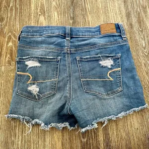 American Eagle hi rise denim next level shorts thumbnail 2