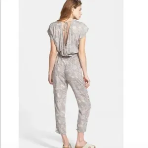 Free People Universal Surplice‎ Jumpsuit In Taupe thumbnail 3